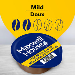 MAXWELL HOUSE T-Disc close-up displaying pod detail and easy brewing