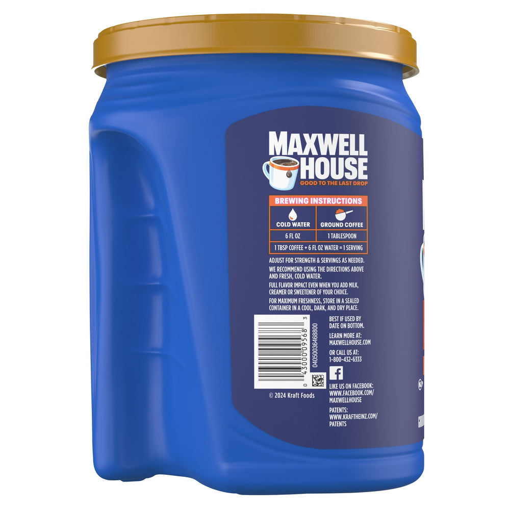 MAXWELL HOUSE canister on kitchen counter illustrating everyday readiness