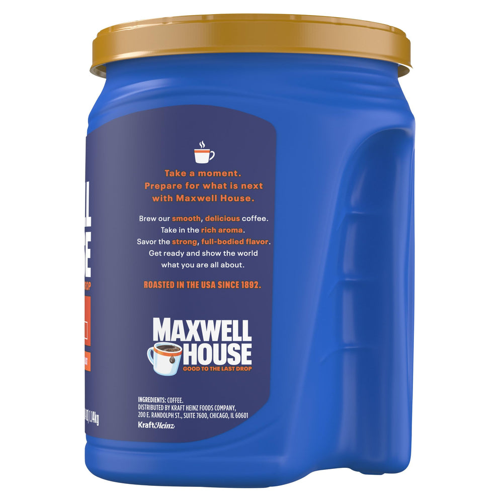 MAXWELL HOUSE label and kosher seal emphasizing trusted quality