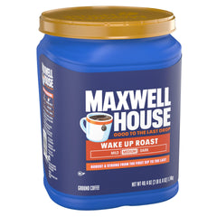 MAXWELL HOUSE grounds pouring into filter for consistent brewing