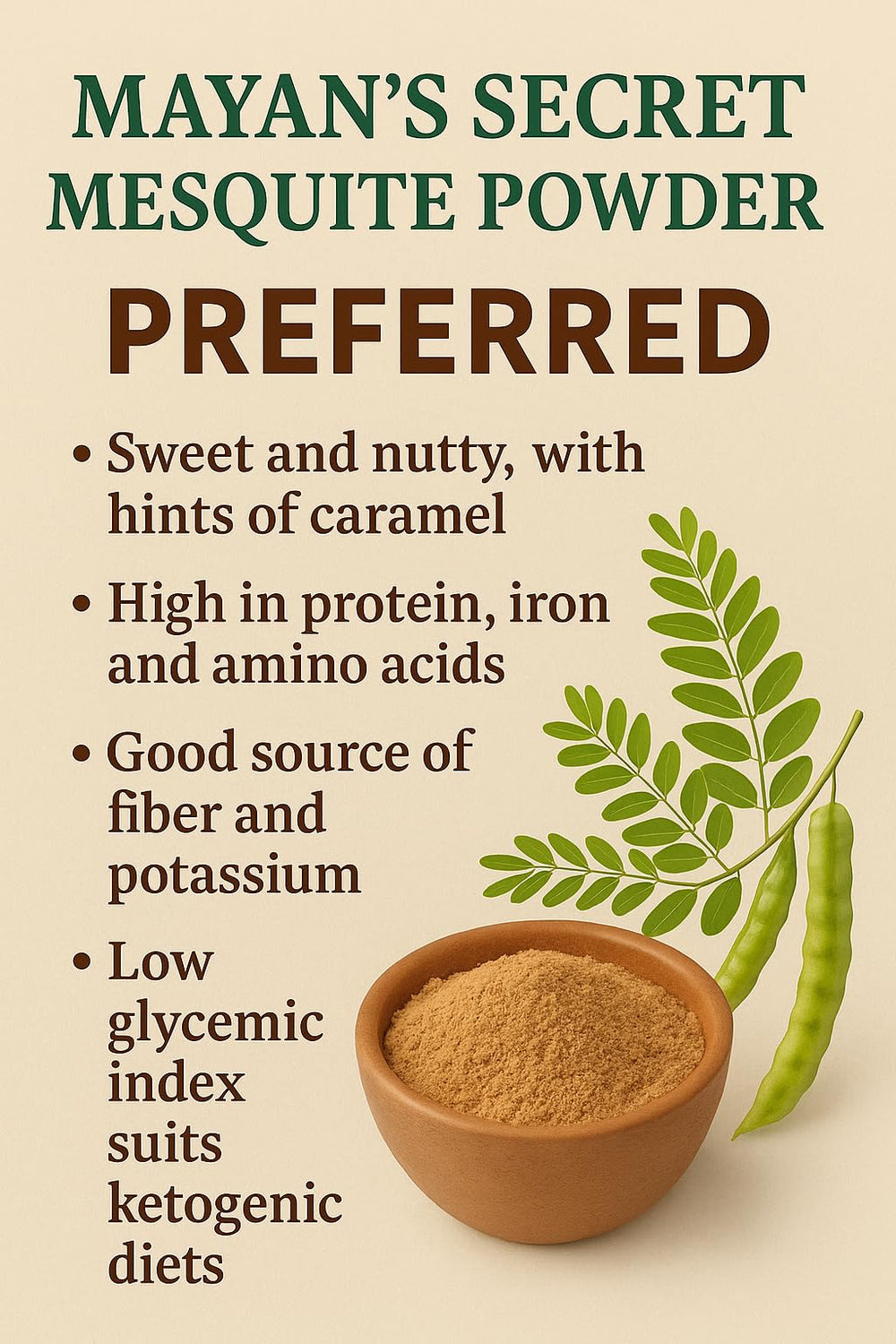 Mayan's Secret product label with USDA Organic and non-GMO certifications visible