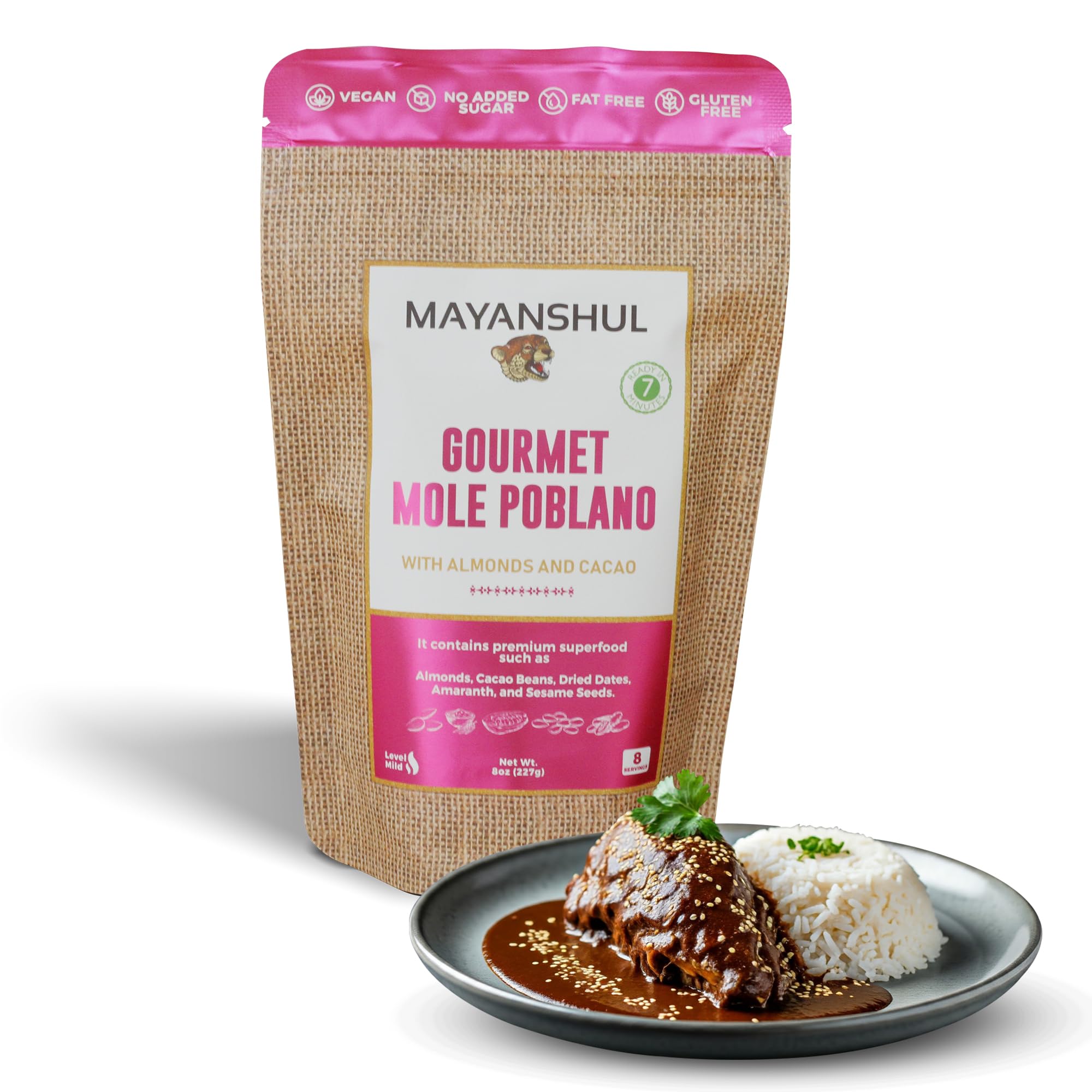 MAYANSHUL front packaging showing 8 oz pouch and brand clarity for pantry convenience