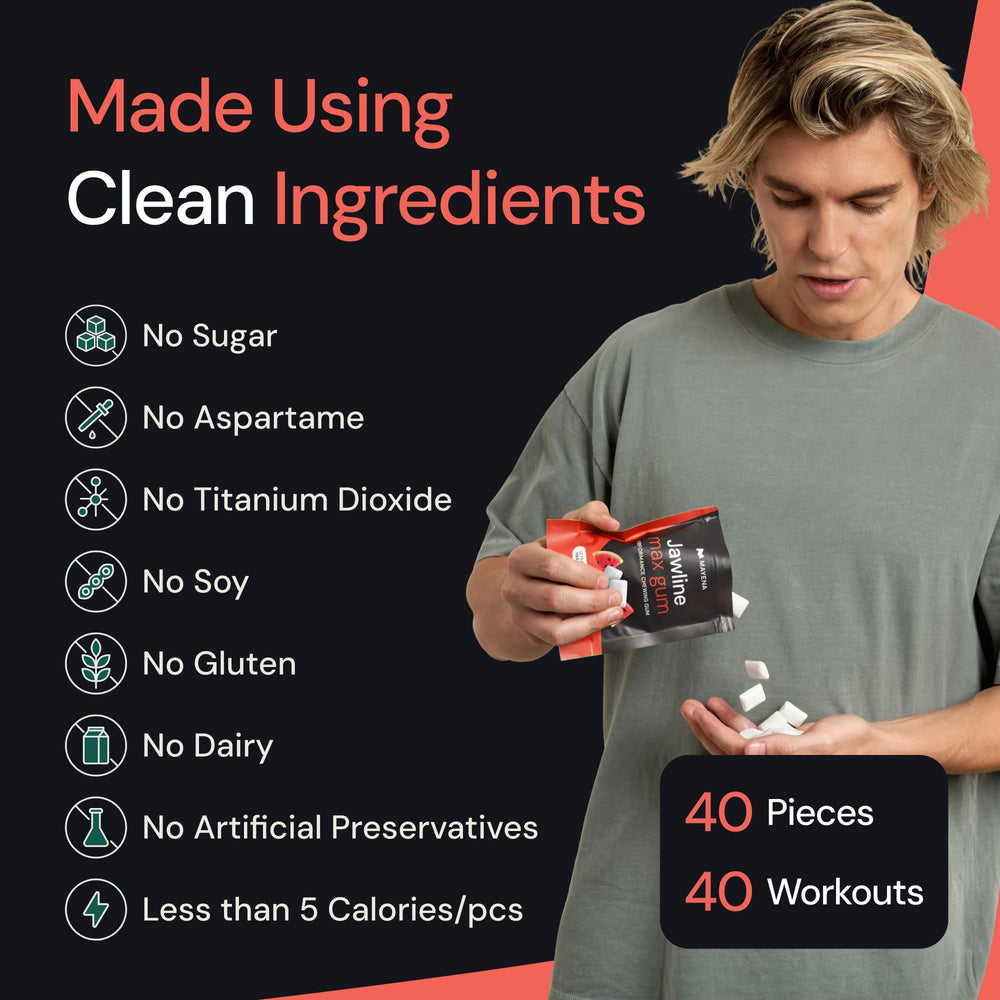 Mayena Sports gum piece in hand to show real scale and easy portability for on-the-go training