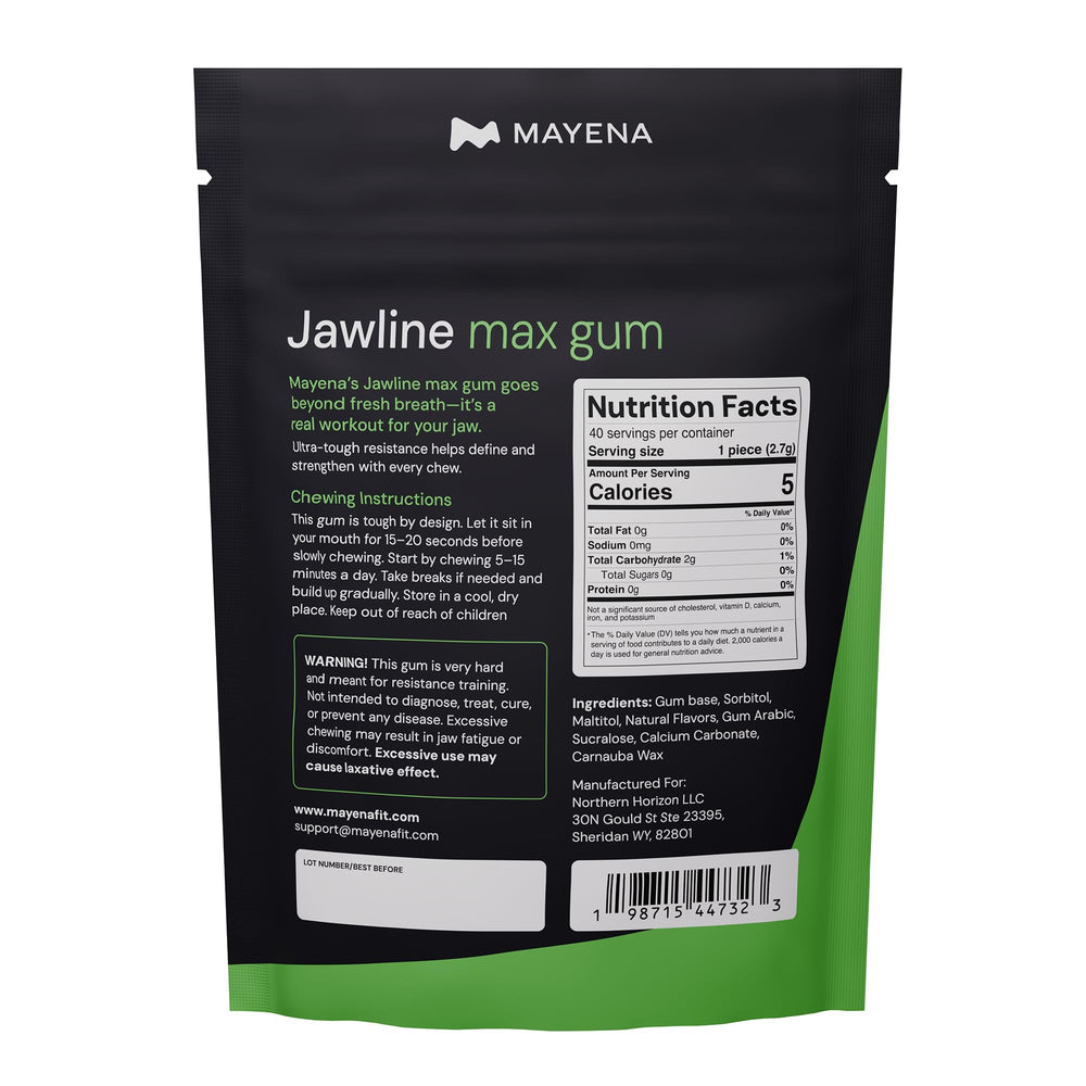 Mayena Sports gum beside gym gear showing convenient on-the-go use