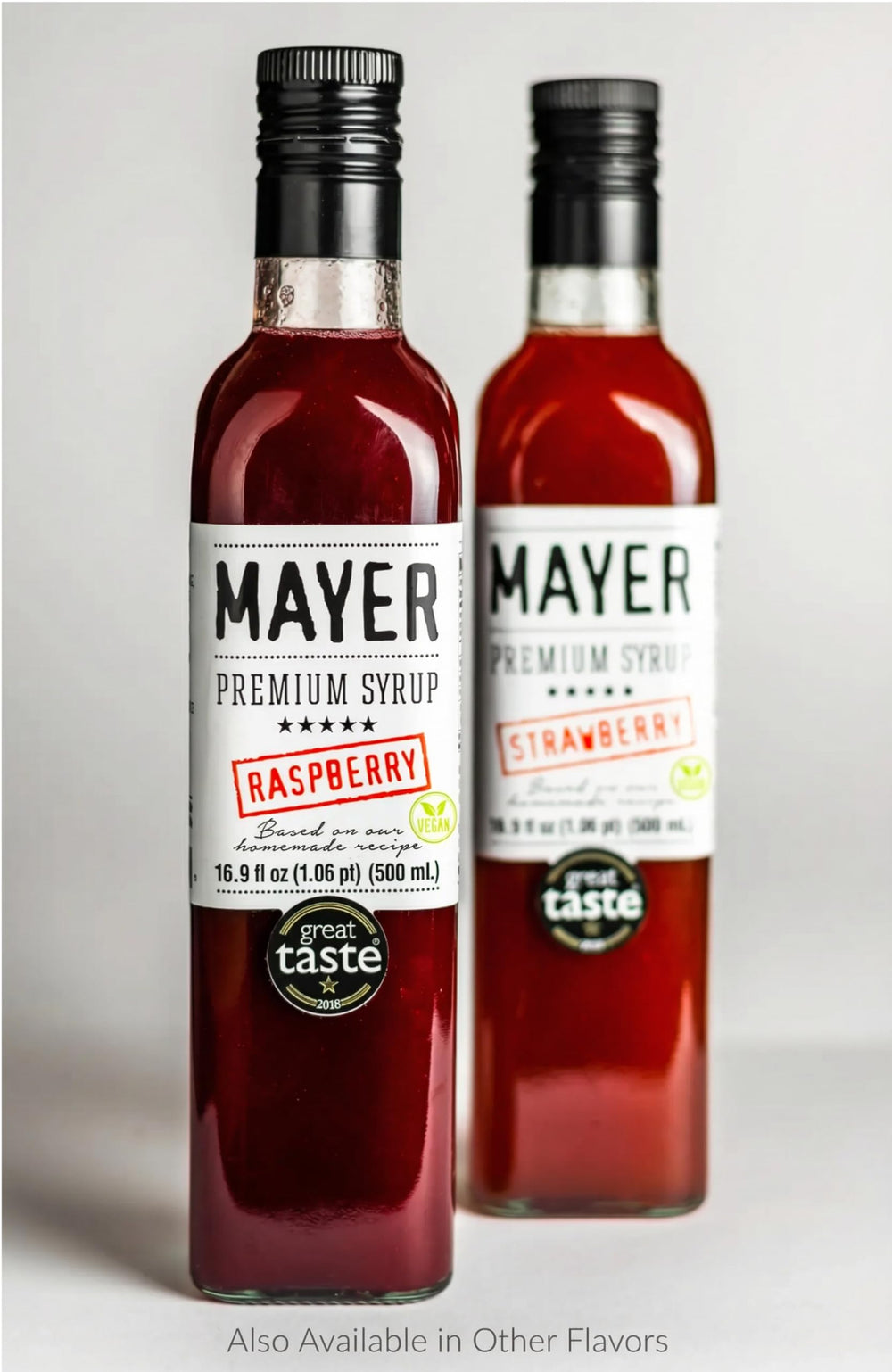 Mayer bottle beside recycling symbols showing eco-friendly packaging benefit