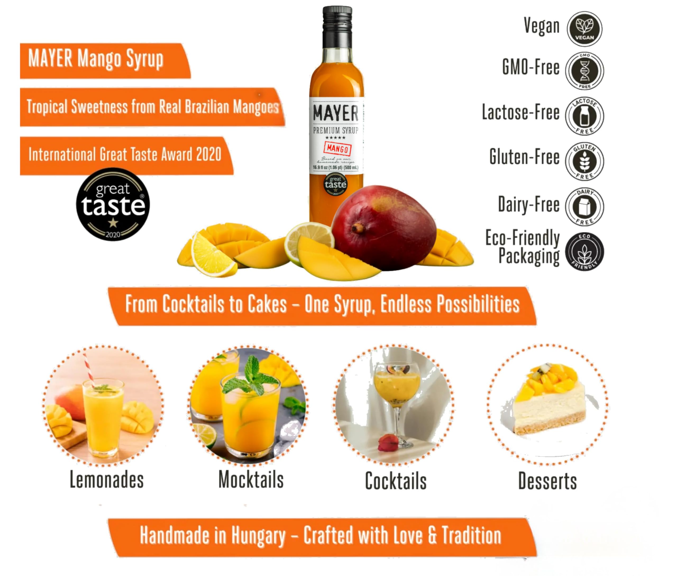 Mayer bottle beside measuring glass for portion control and consistent results benefit