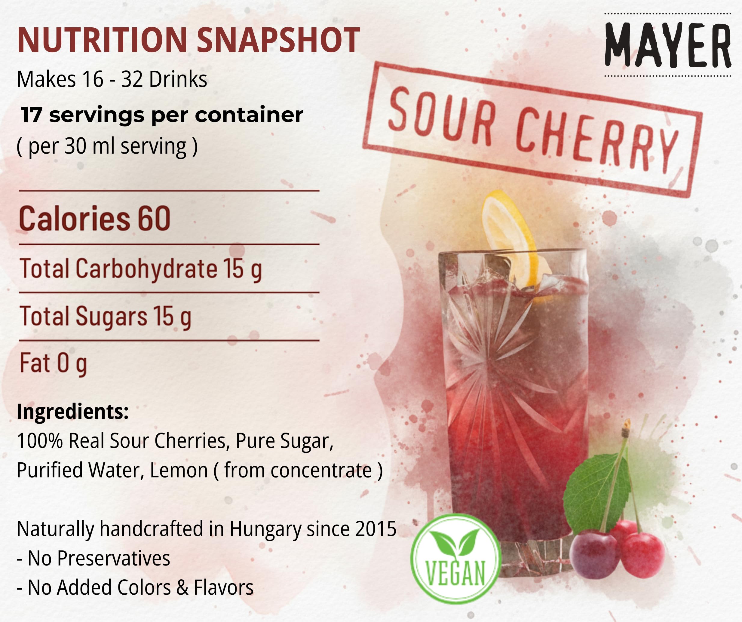 Mayer syrup drizzled on ice cream adding tart-sweet contrast and visual appeal benefit