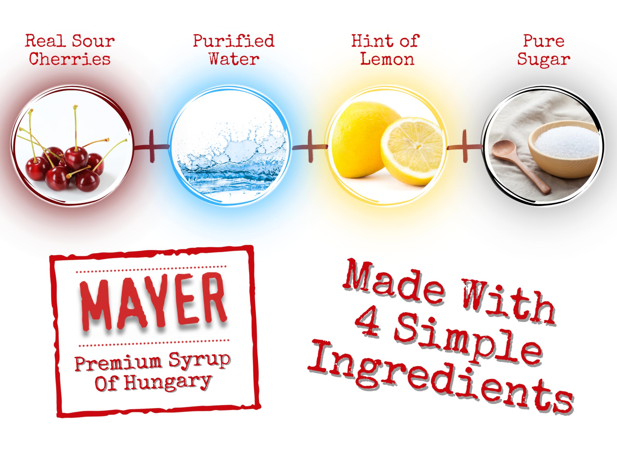 Mayer pouring syrup into sparkling glass showing mixing ease and bright flavor benefit