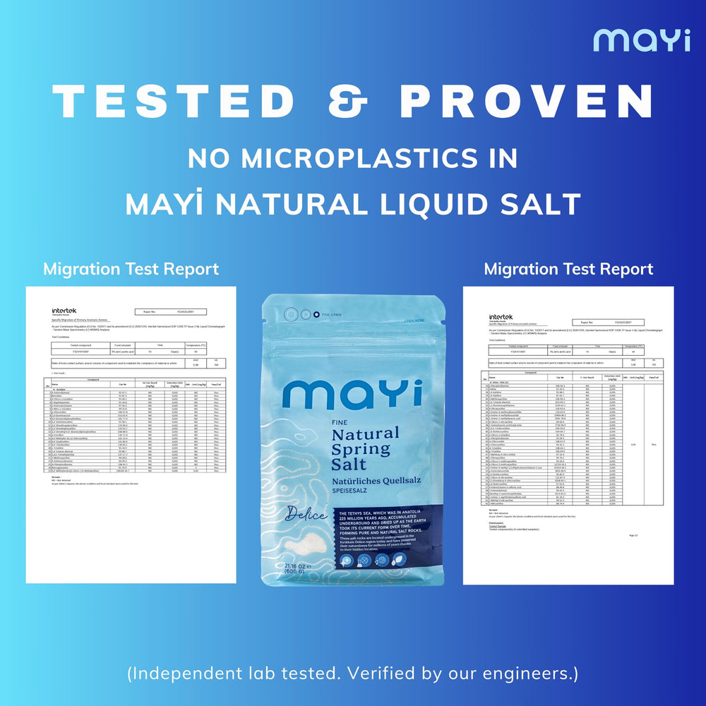 MAYİ 1.2 lb bag beside a ruler for size and portion clarity