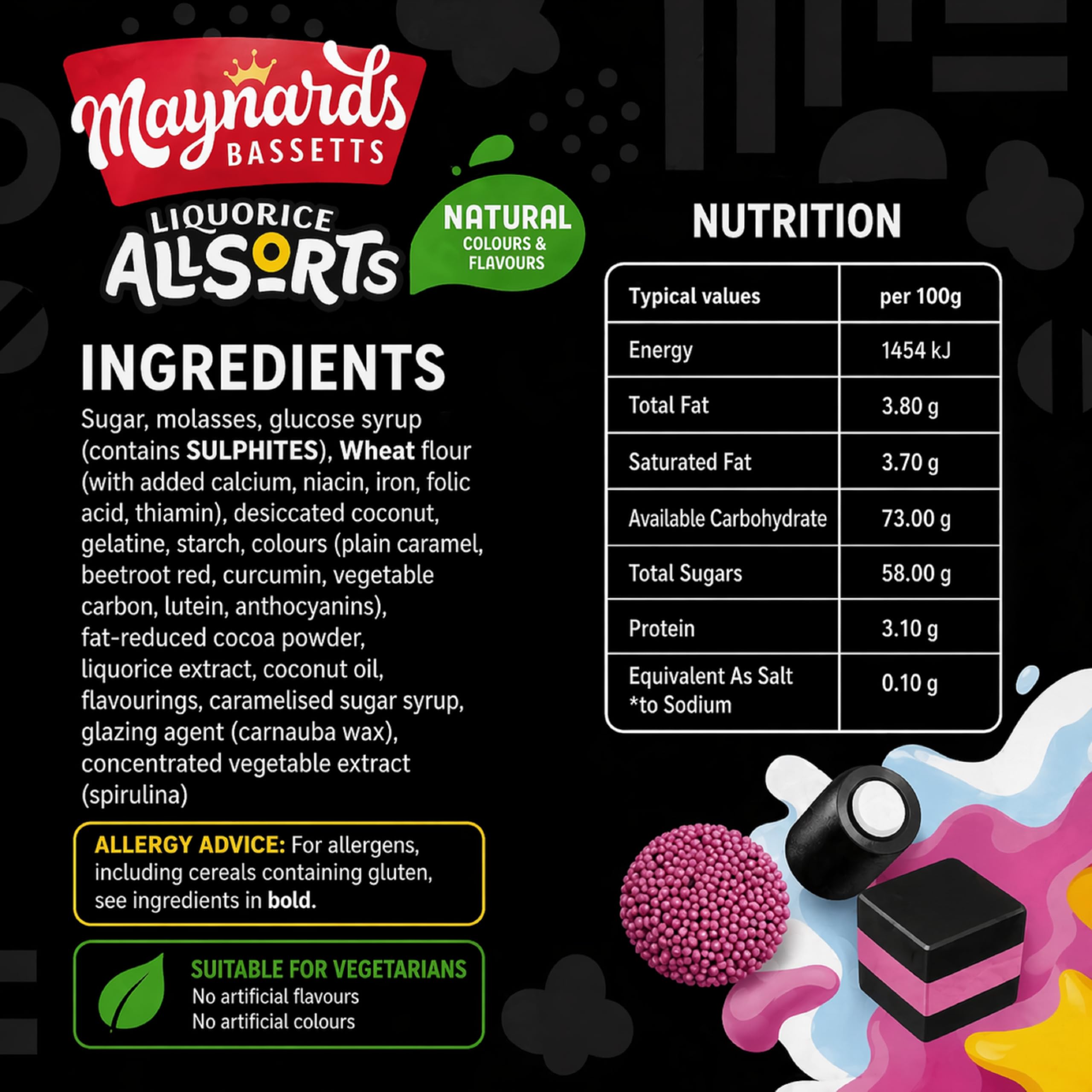 Maynards Bassetts in serving bowl on table for parties and convenient snacking