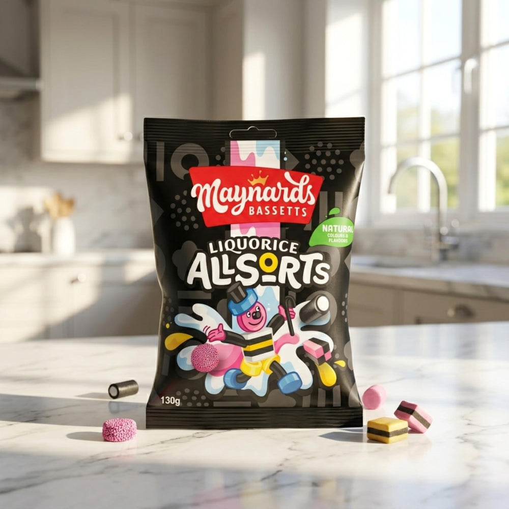 Maynards Bassetts texture detail of layered fondant and liquorice for authentic taste