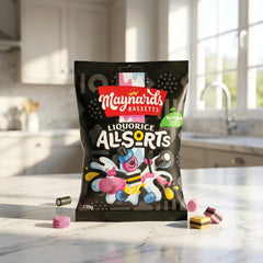 Maynards Bassetts texture detail of layered fondant and liquorice for authentic taste