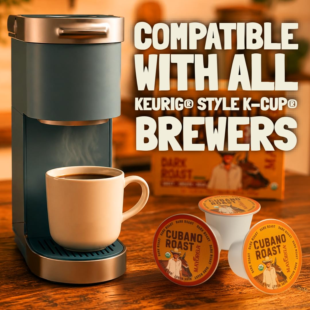 Mayorga Kubano pod close-up highlighting quality pod design and easy brewing