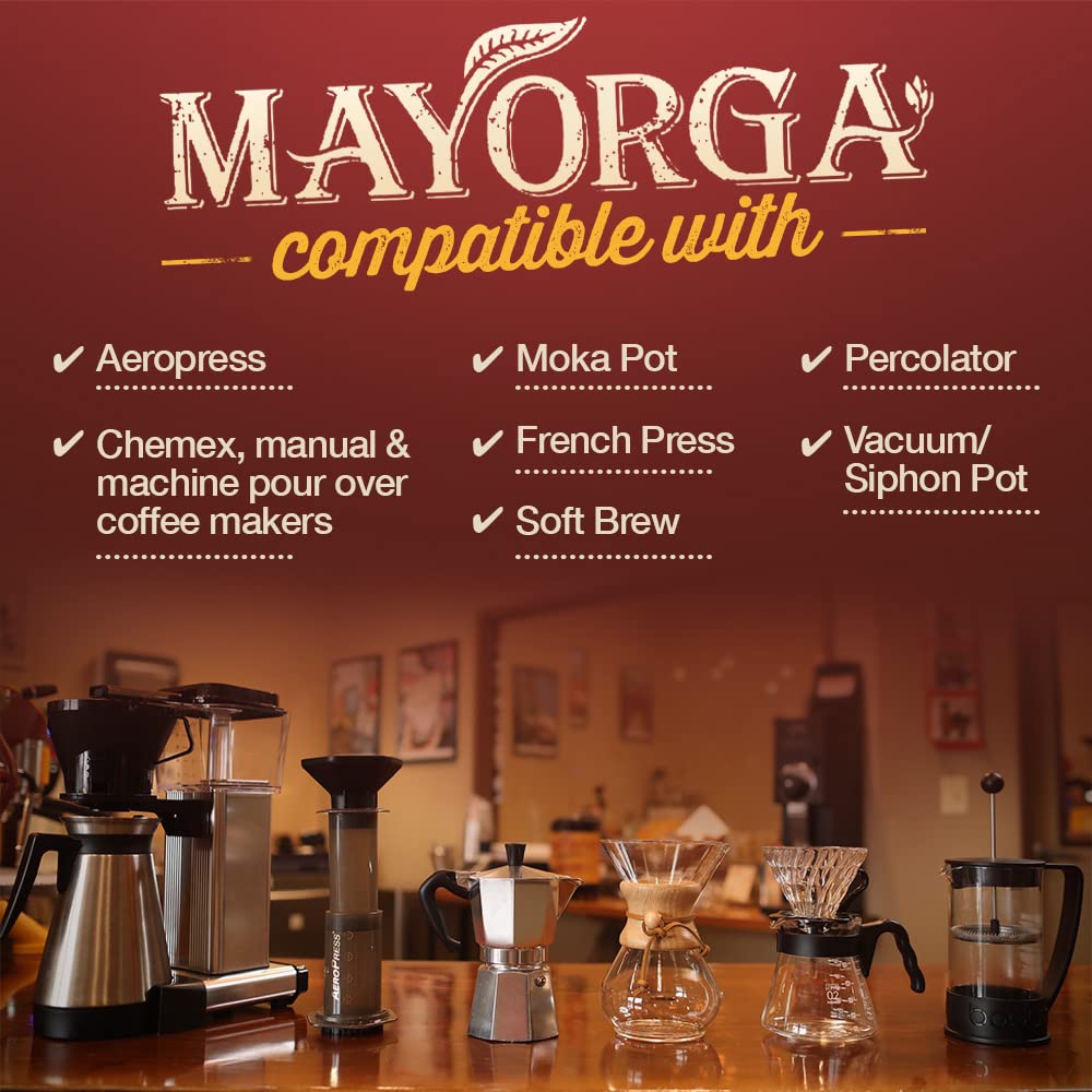 Mayorga connection with Latin American farmer showing ethical sourcing and community benefit