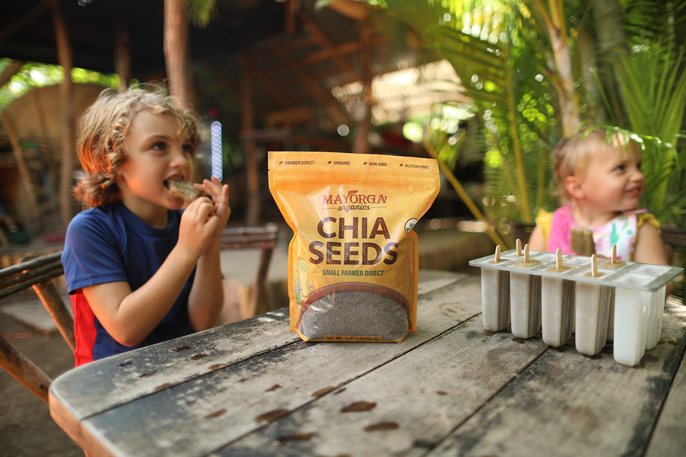 Mayorga farmers harvesting chia showing direct-trade sourcing and sustainable supply chain