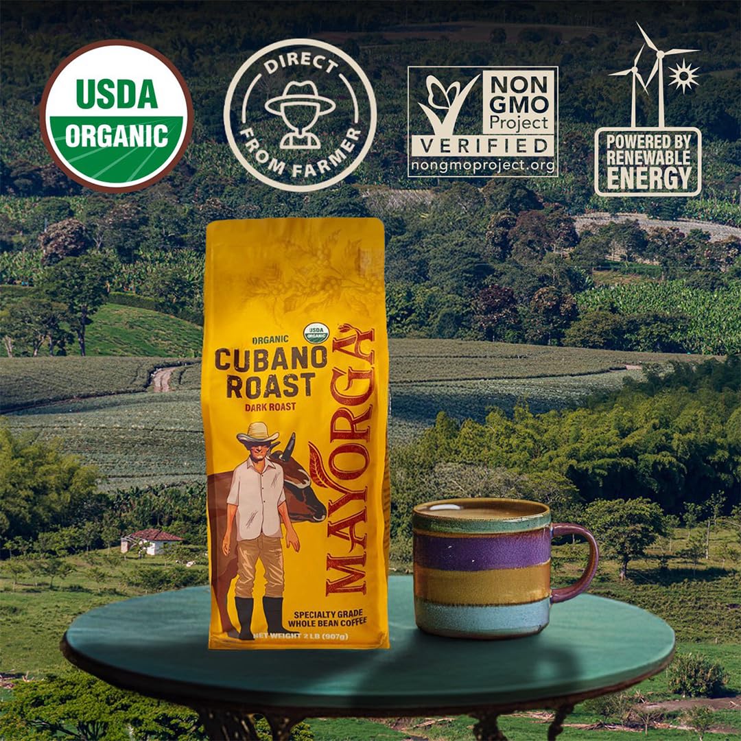 Mayorga French press brew demonstrating full body and smooth finish benefit