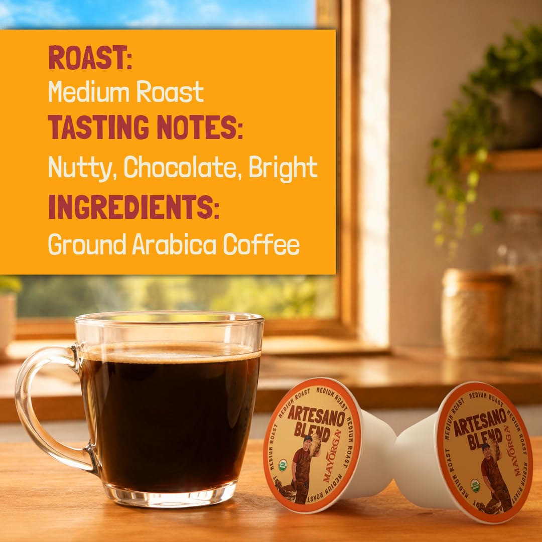 Mayorga K-Cup brewing inside single-serve machine delivering quick convenience