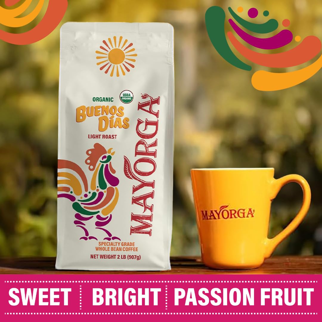 Mayorga pour-over brew in process highlighting aroma extraction benefit