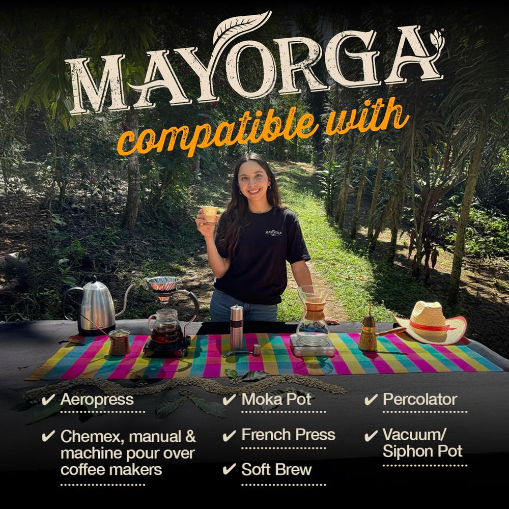 Mayorga small-batch roasting scene showing craftsmanship and consistency benefit