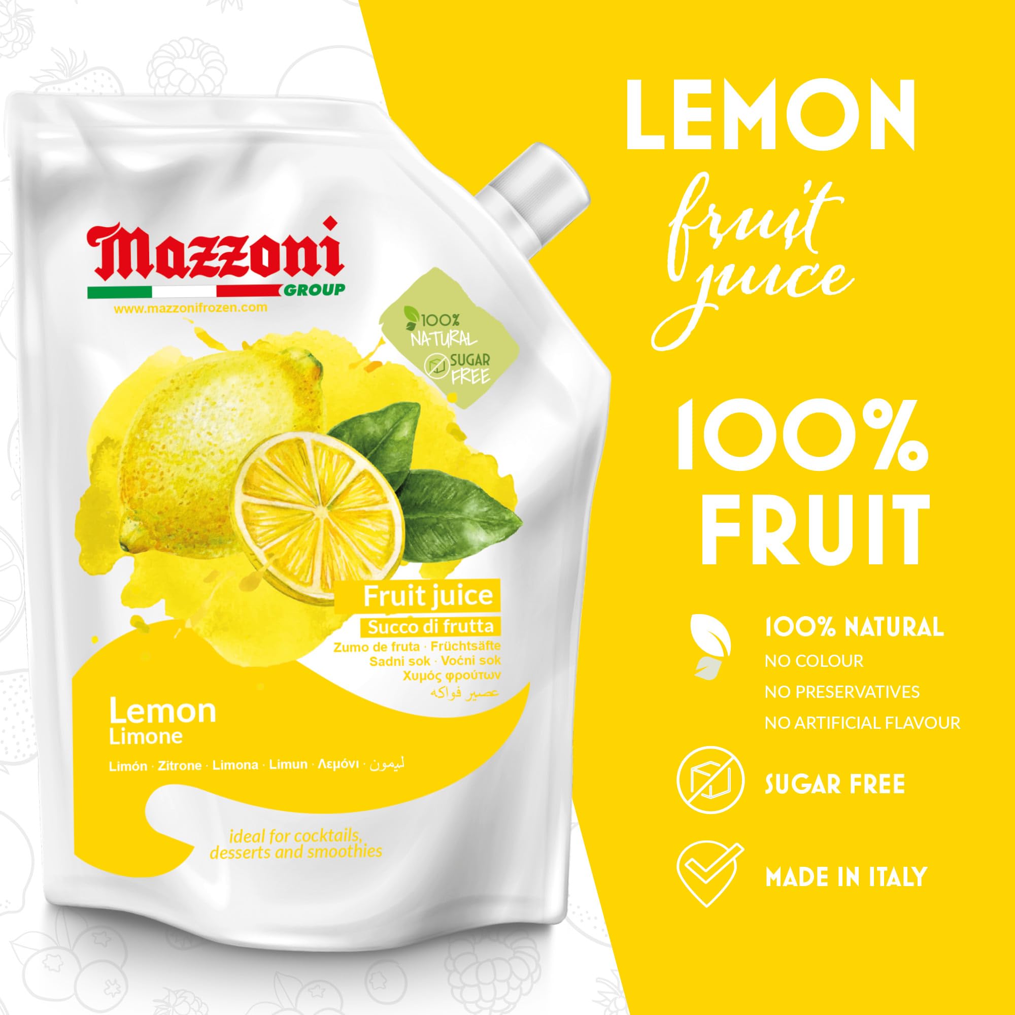 Mazzoni back label close-up showing nutrition and ingredient transparency benefit