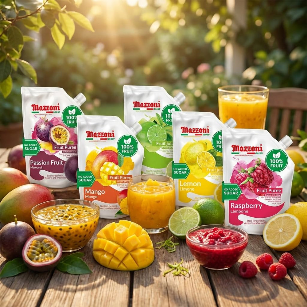 pouch stored in pantry and fridge showing Mazzoni space-saving freshness benefit