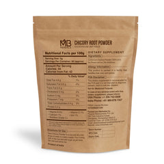 MB Herbals powder texture close-up showing roasted granules and instant mixing benefit