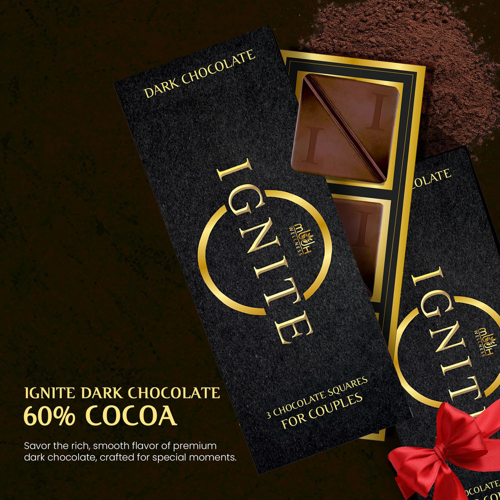 MBDH Wellness close-up of the dark chocolate texture highlighting smooth melt and mouthfeel