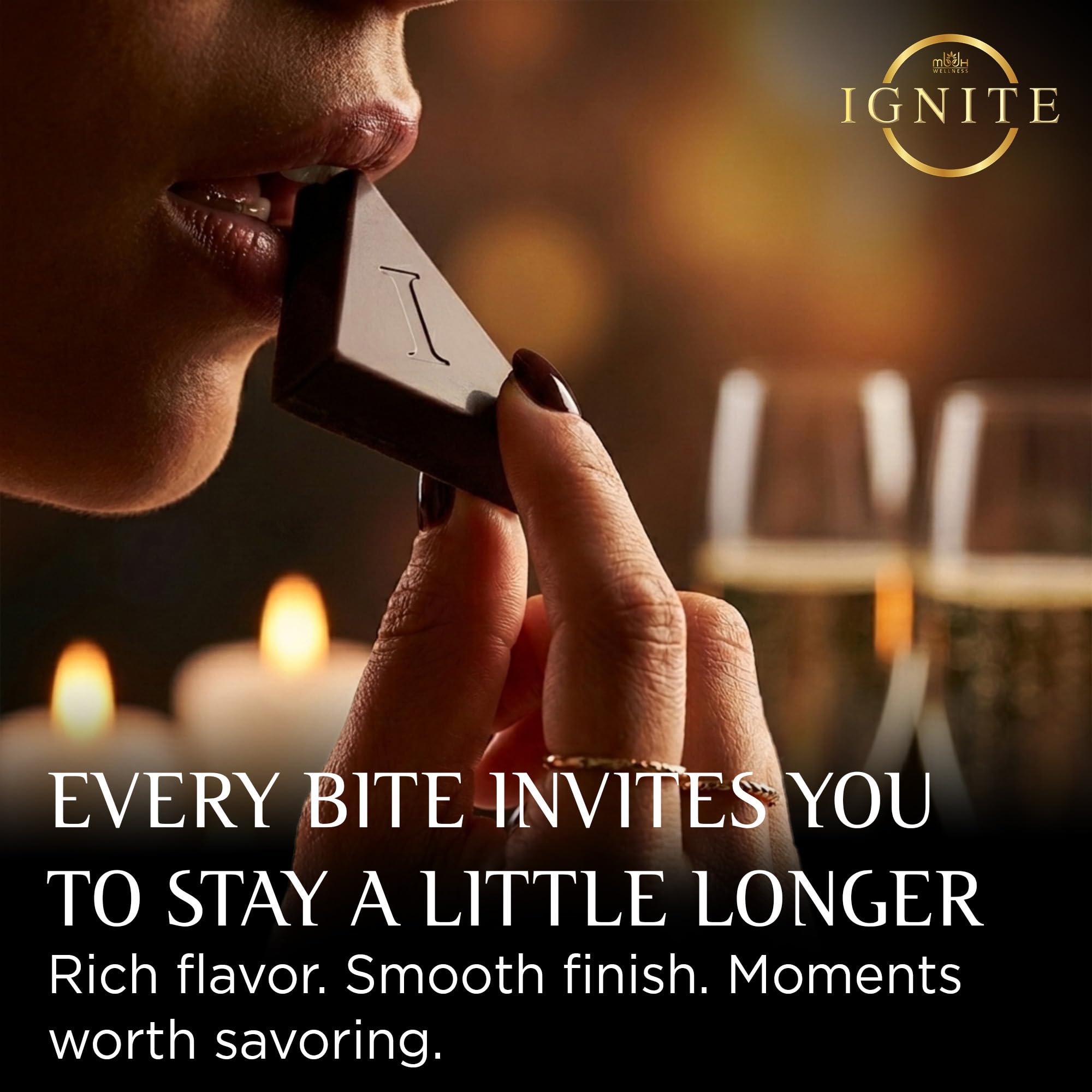 MBDH Wellness Ignite bar with neat his and hers squares ready to serve and share