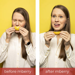 mberry with lemons in lifestyle setting showing transformed sour to sweet