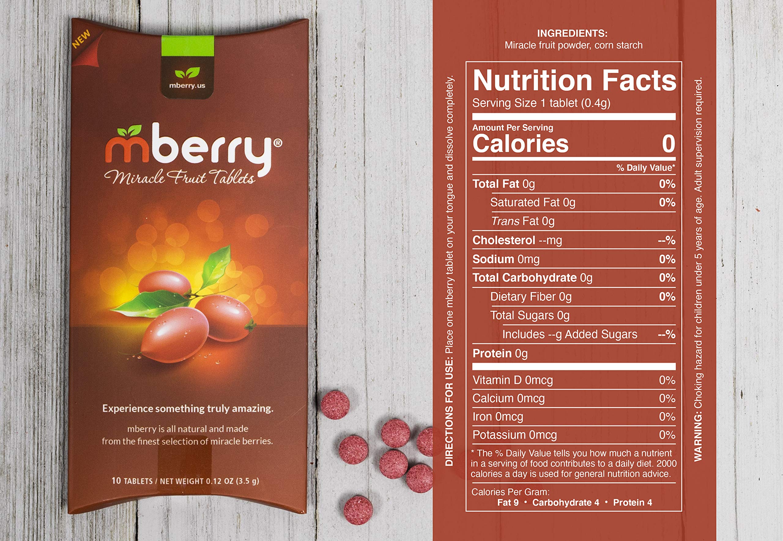 mberry packaging back label detail showing ingredients and natural formulation