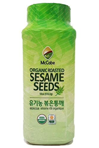 McCabe roasted sesame front packaging showing organic label and size