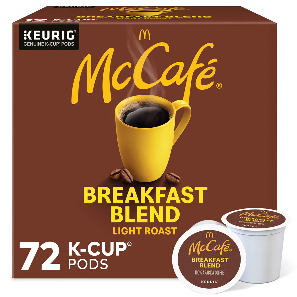 McCafé front packaging showing 72-count pods and clear branding for quick identification