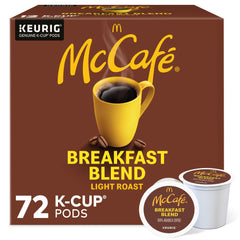 McCafé front packaging showing 72-count pods and clear branding for quick identification
