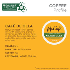 McCafé close-up of ground coffee texture showing rich roast and bold flavor