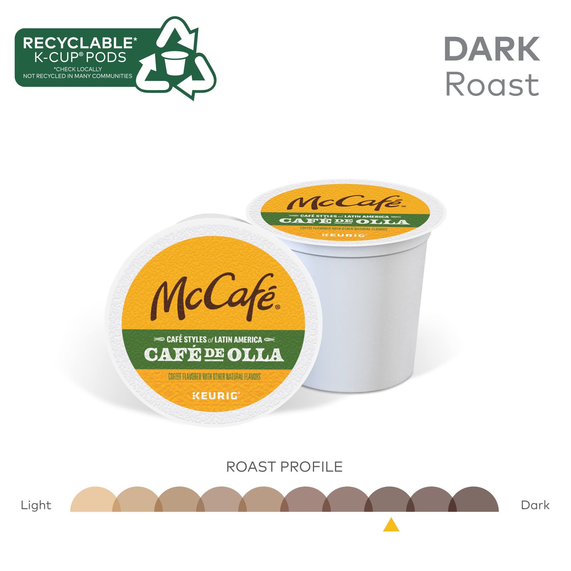 McCafé brewed cup with cinnamon showing warm spice and aromatic appeal
