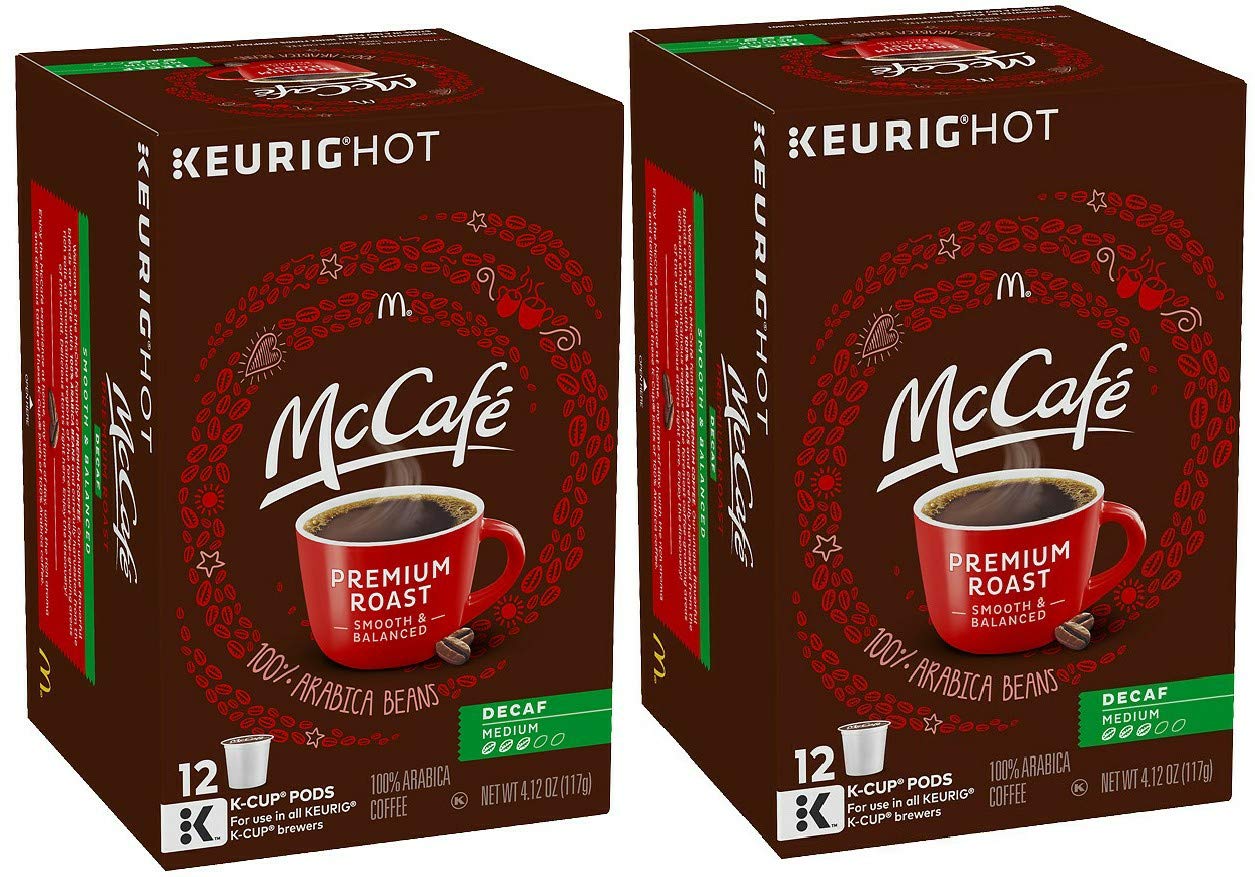 McCafé front packaging showing two 12-count boxes and shelf-ready labeling benefits convenience