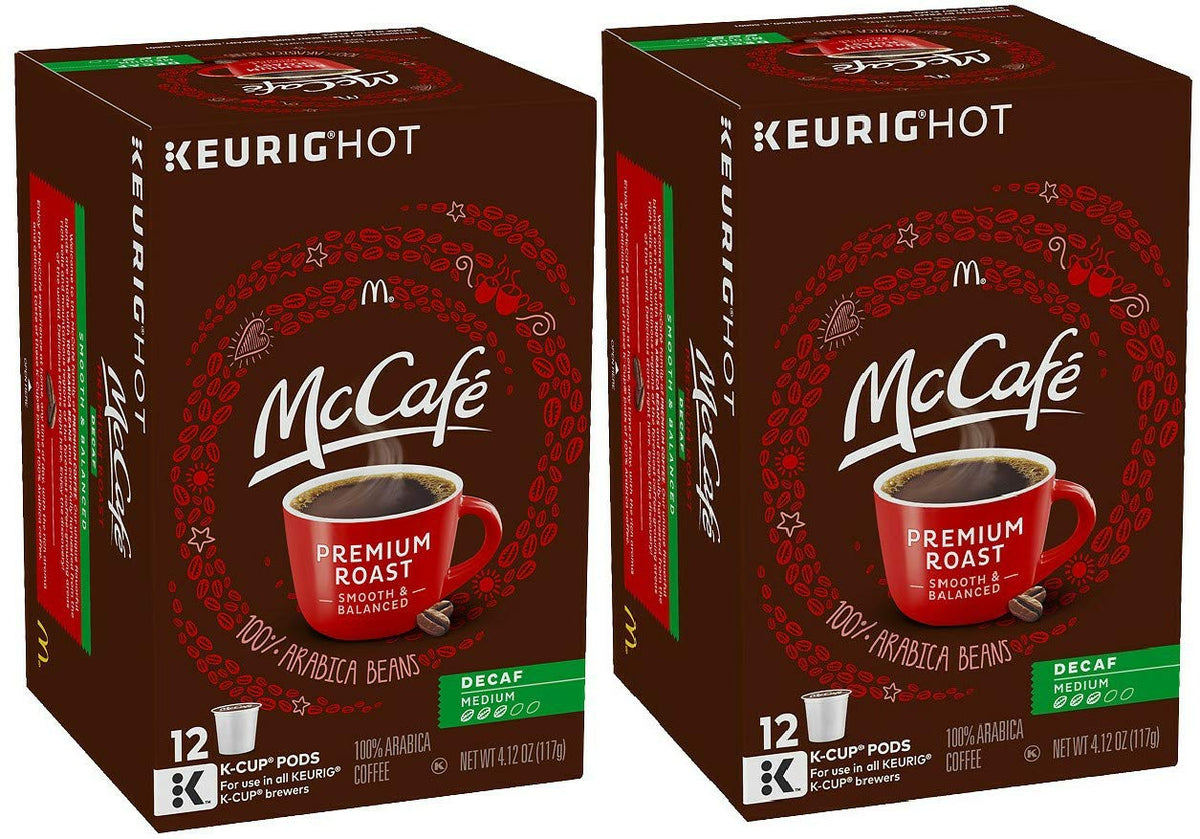McCafé front packaging showing two 12-count boxes and shelf-ready labeling benefits convenience