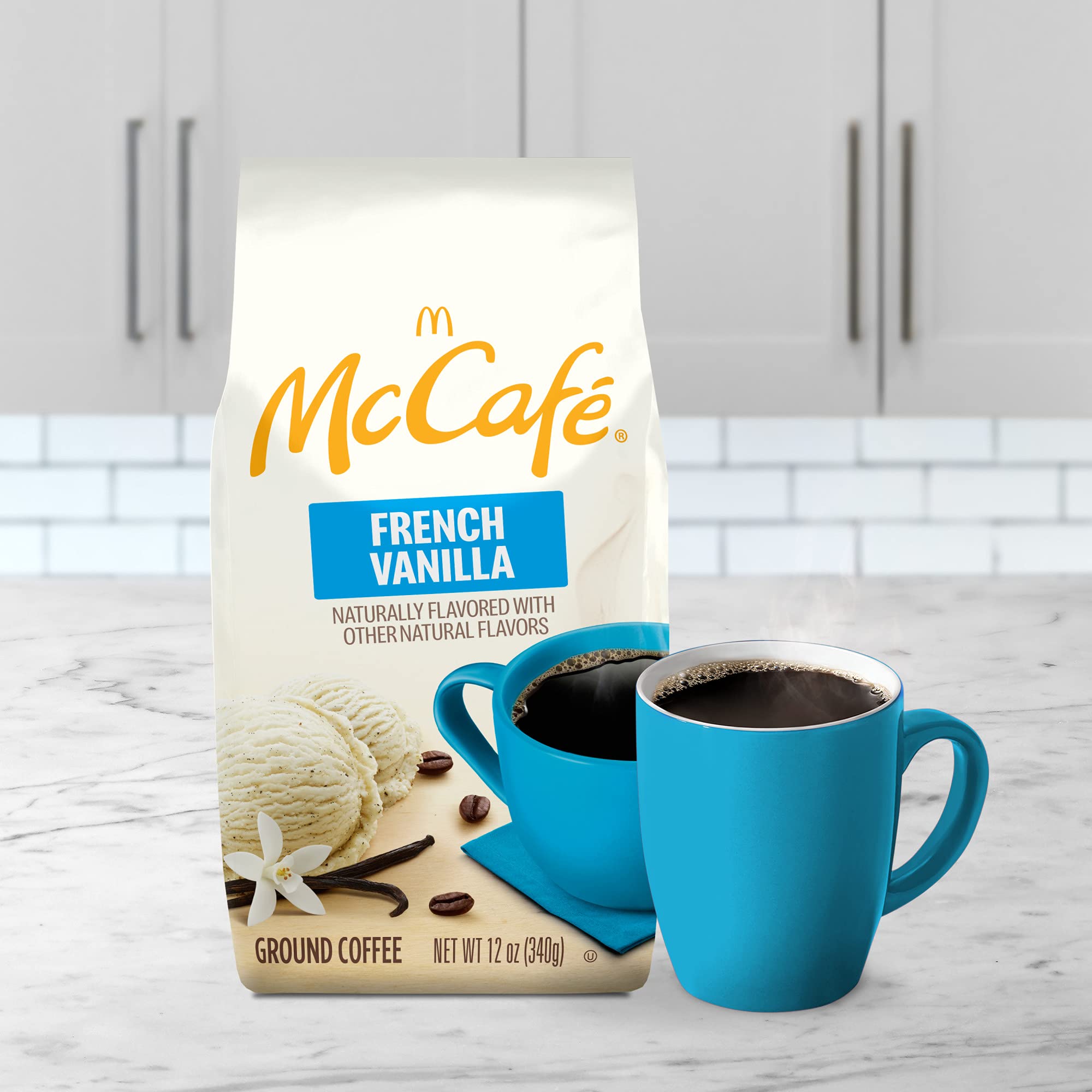 McCafe bag on a breakfast table showing everyday morning enjoyment