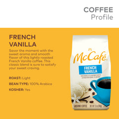 McCafe spoon with measured grounds demonstrating simple scoop ratios