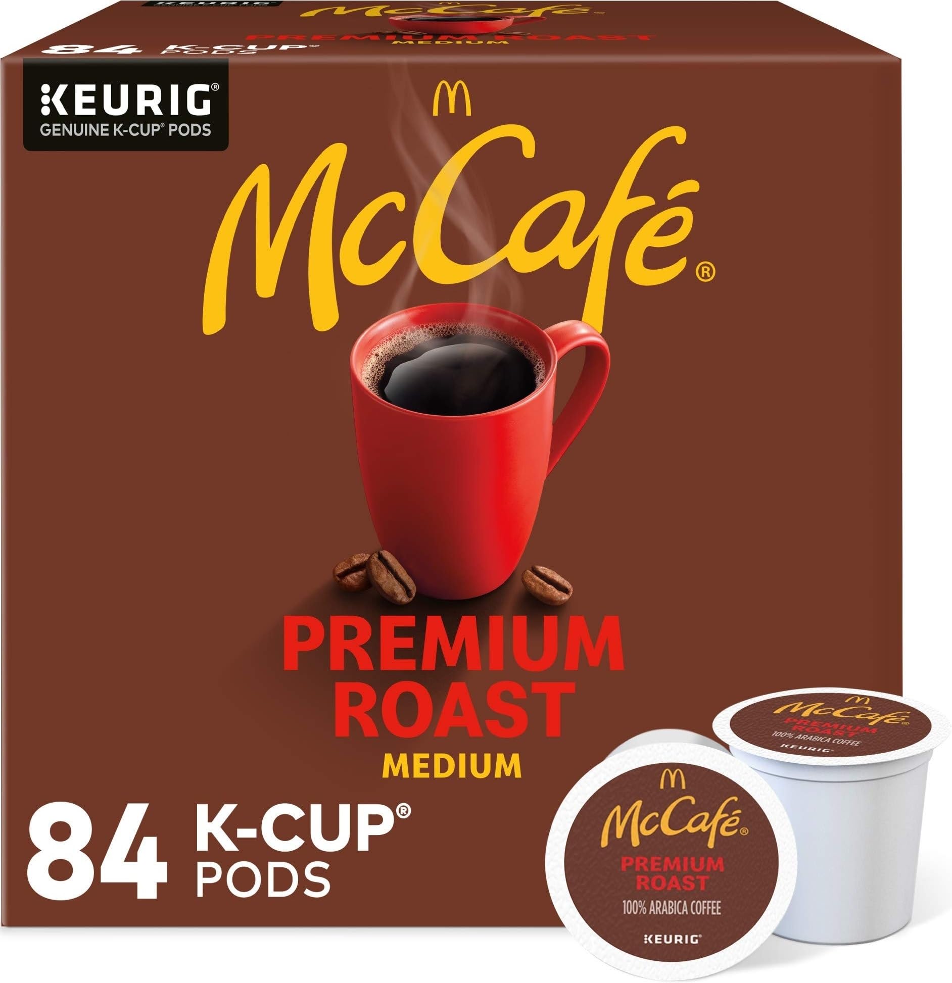McCafe front packaging showing 84-count and convenience