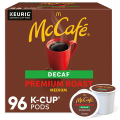 McCafe front packaging showing 96-count pods and convenience