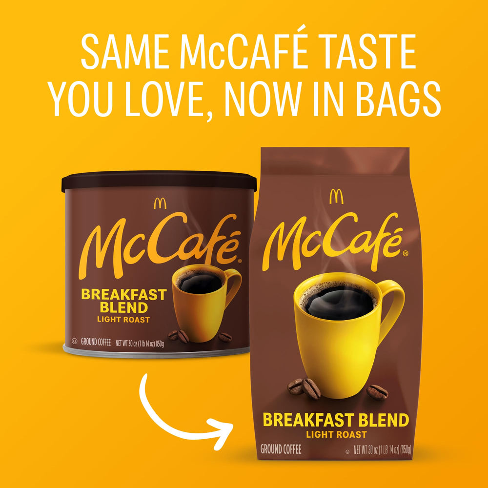 McCafé close-up of ground coffee texture highlighting fresh grind aroma and clarity
