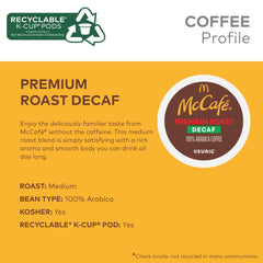 Close-up of McCafe ground Arabica coffee showing smooth texture