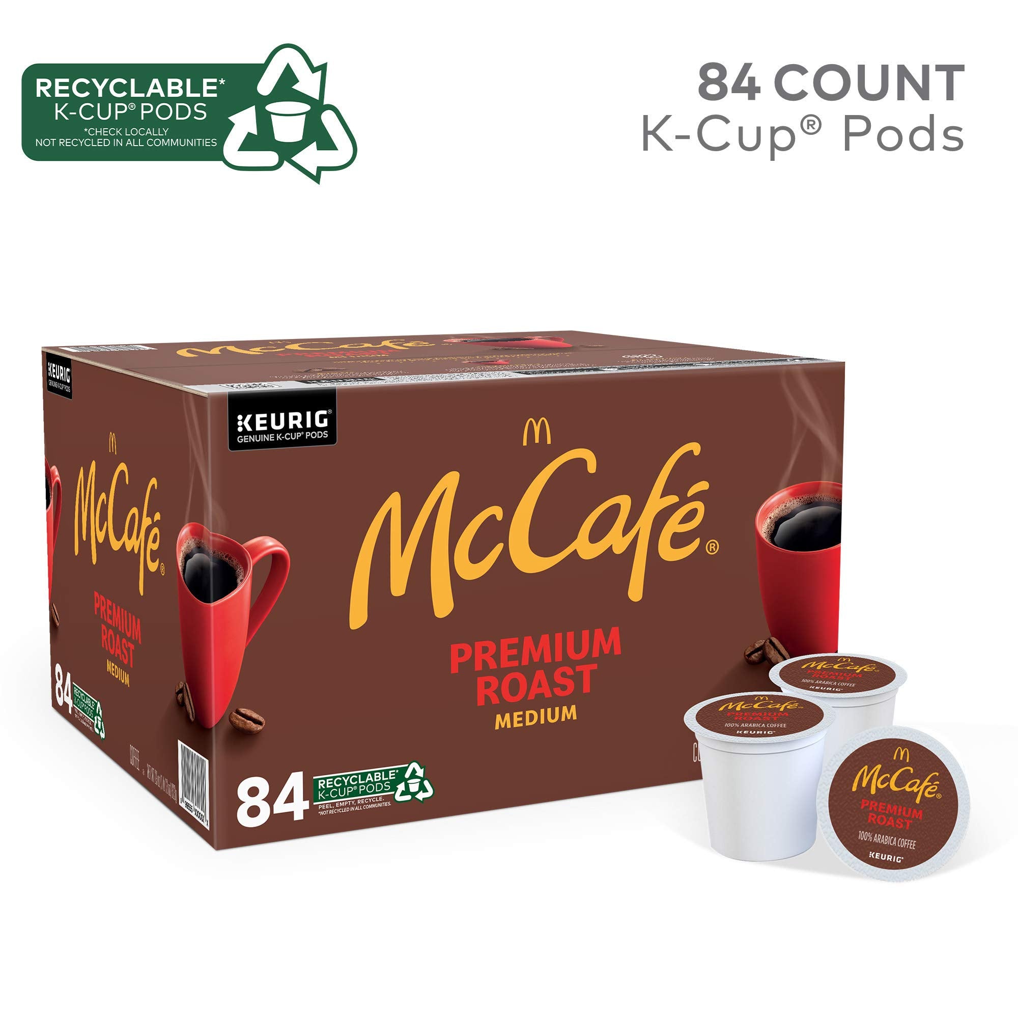 McCafe K-Cup close-up highlighting grind texture and aroma