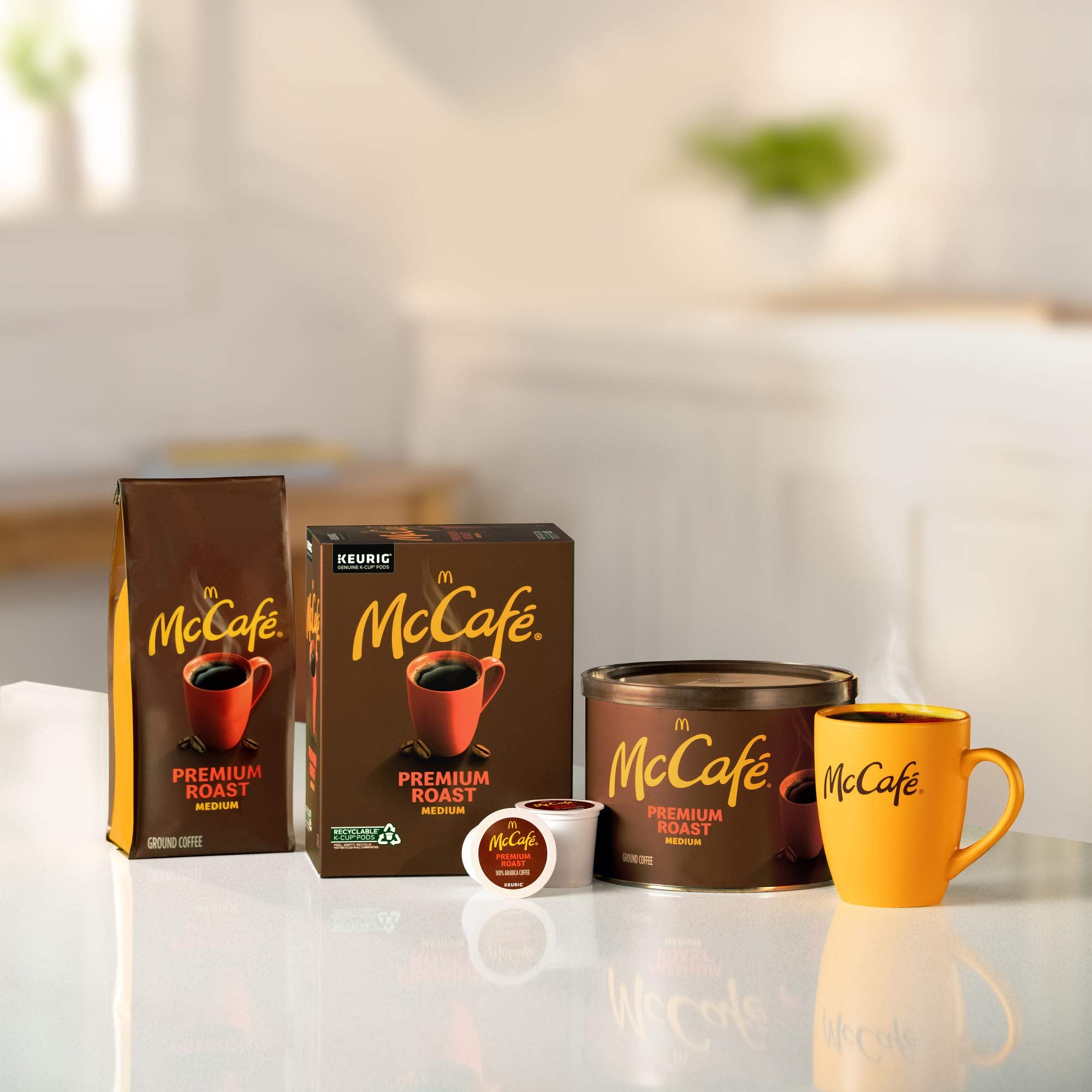 McCafé label close-up highlighting kosher and responsible sourcing reassurance