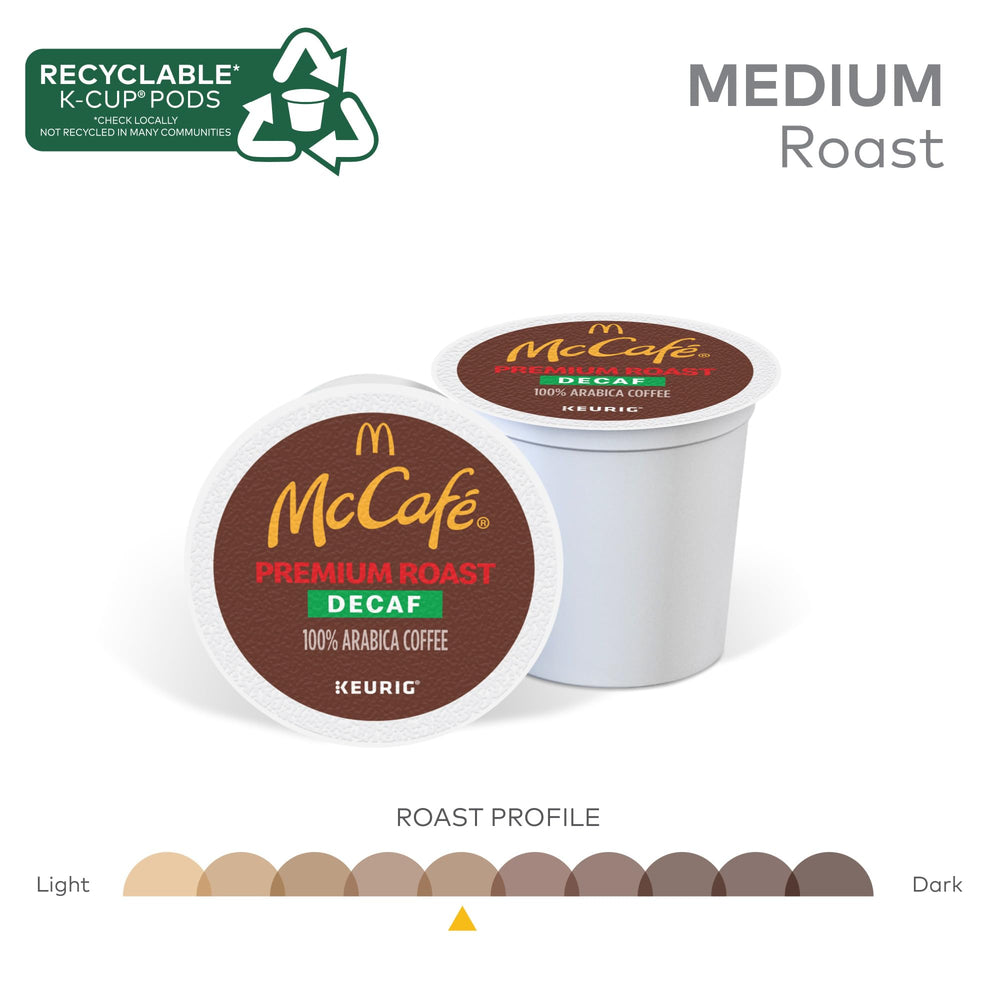McCafe pod in Keurig brewer demonstrating simple single-serve brewing