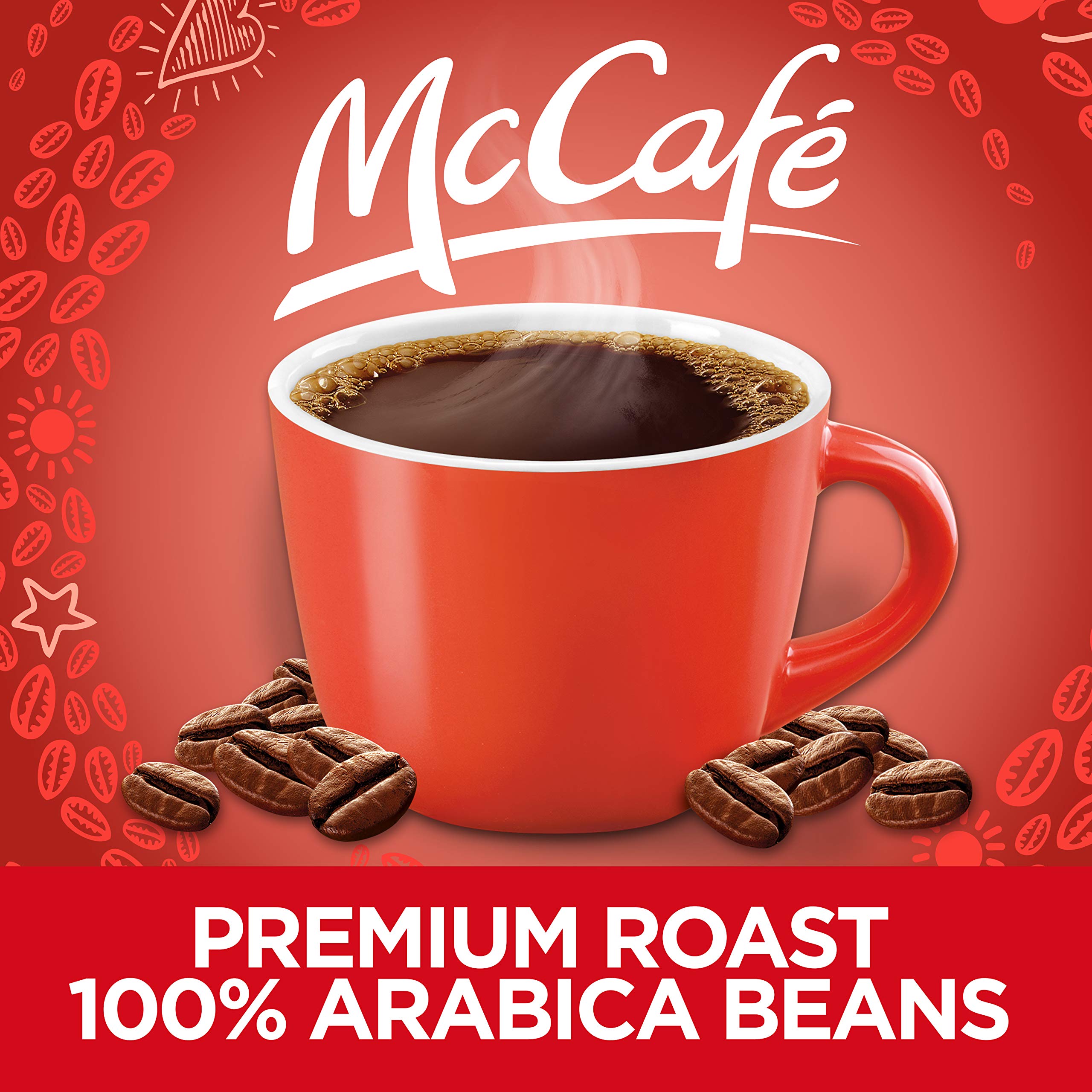 McCafe pod foil seal detail showing airtight packaging to preserve aroma