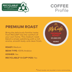 McCafé pods placed inside Keurig brewer for consistent single-serve benefit