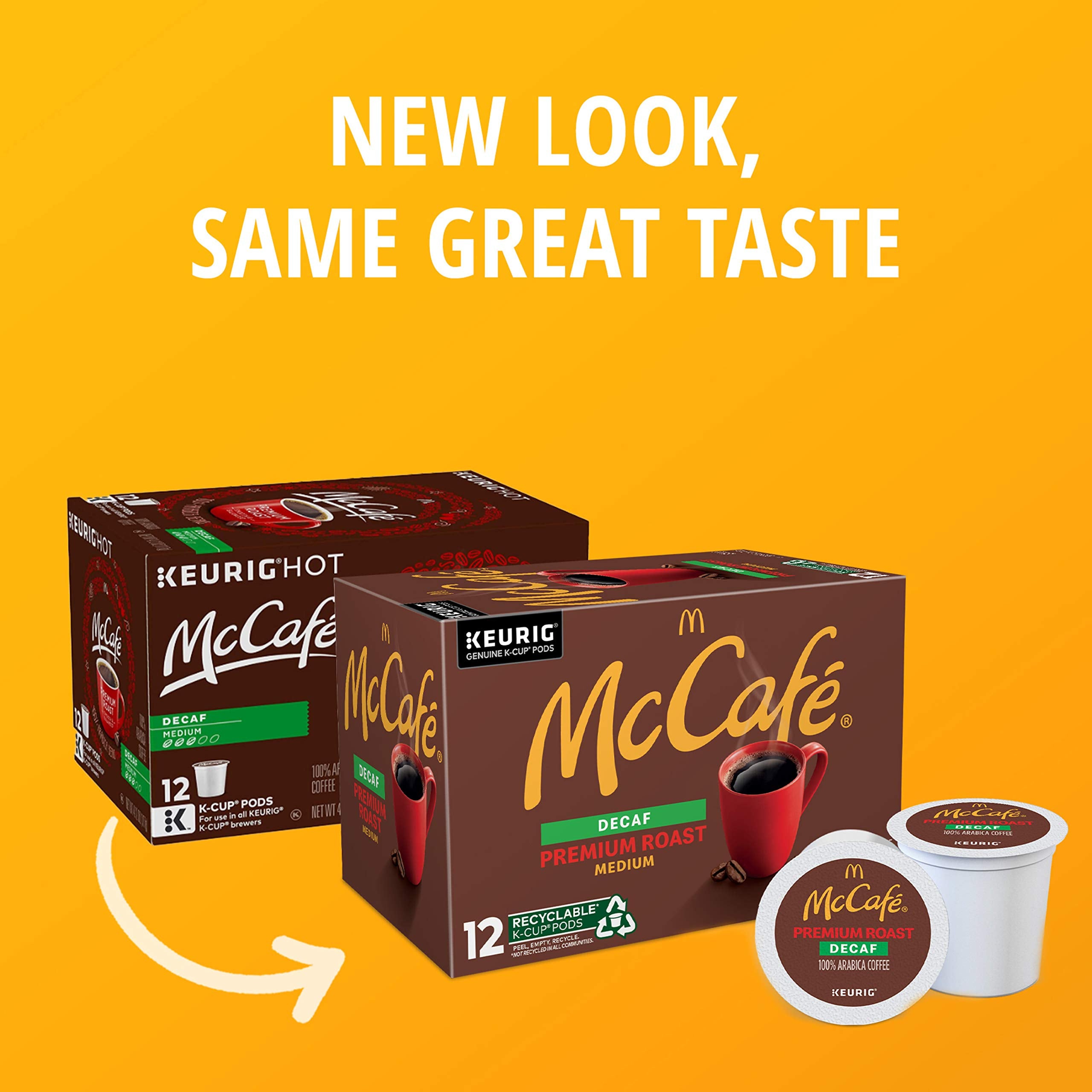 McCafé row of pods displayed to show single-serve convenience benefit