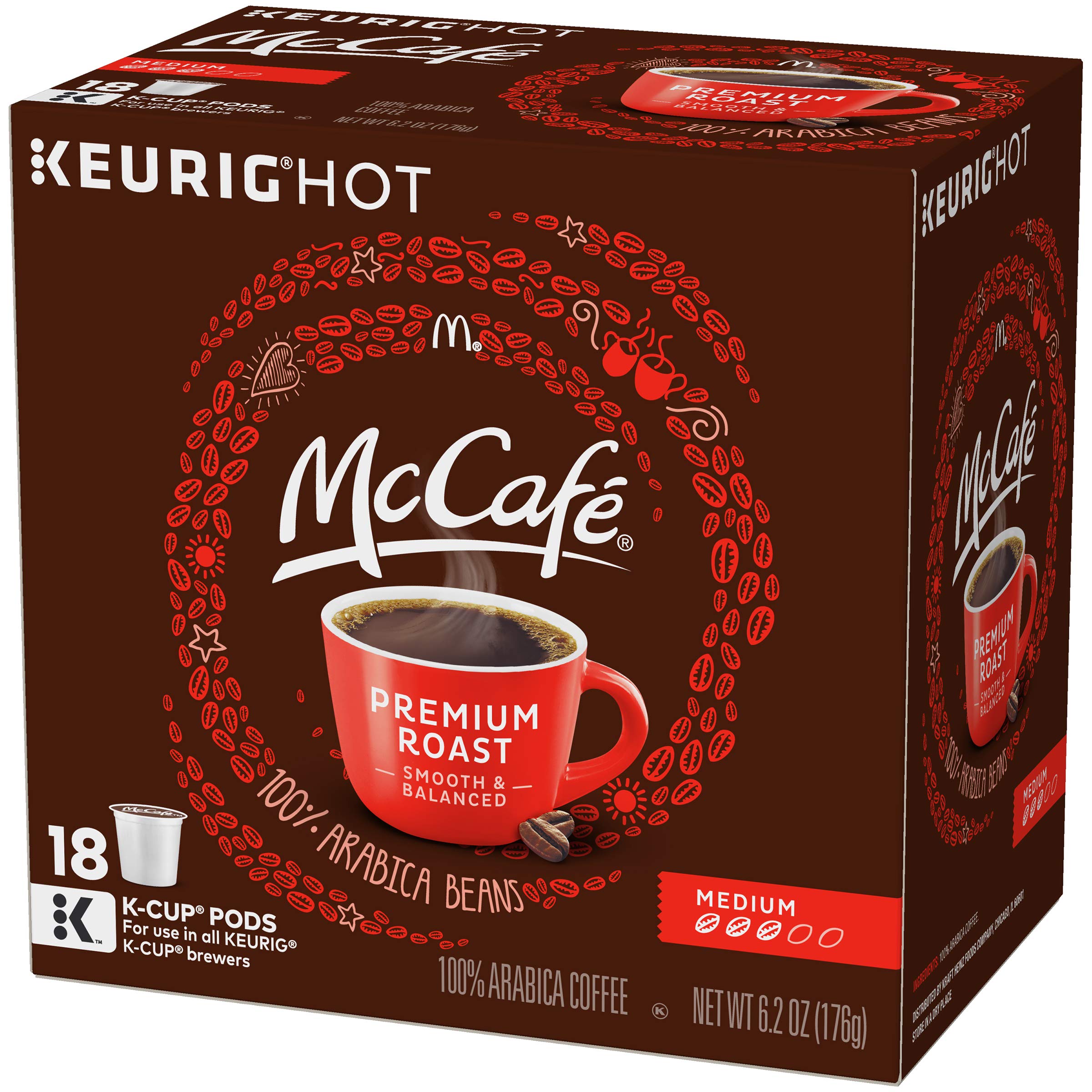 McCafe poured cup on table showing smooth medium roast coffee enjoyment